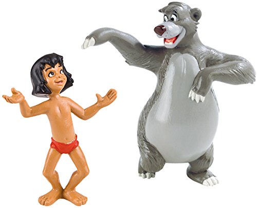 Bullyland - Das Dschungelbuch MOGLI & BALU - Figur : BALU der Bär - ca. 8 cm / MOGLI ca. 6,5 cm - Walt Disney von Bullyland