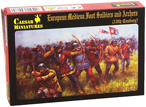 Caesar Miniatures H088 - European Medieval Foot Soldiers and Archers von Unbekannt