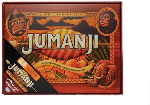 Cardinal Games 6045571 Deluxe Jumanji aus Holz - Klassisches Retro-Spiel aus den 90ern, italienische Sprache von Cardinal