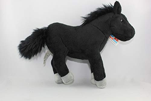 Cornelissen - 1017210 - Pferd, schwarz, Plüsch, Stofftier, 19cm, Waschbar bis 30 Grad von Unbekannt