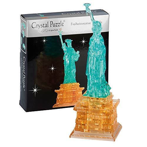 Crystal Puzzle | 3D Freiheitsstatue | Transparentes Design | 78 Teile | Bausatz für Kinder und Erwachsene | HCM Kinzel von HCM Kinzel