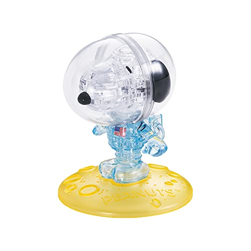 Crystal Puzzle | 3D Snoopy Astronaut | Transparentes Design | 35 Teile | Bausatz für Kinder und Erwachsene | HCM Kinzel von HCM Kinzel