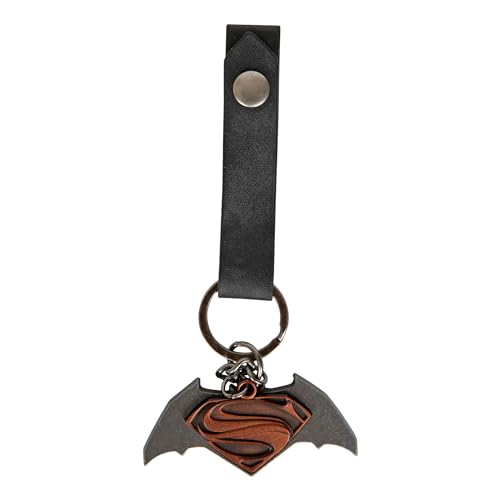 Batman v Superman Metal Keychain Friendship Quantum Mechanix Comics Keyrings von QMx