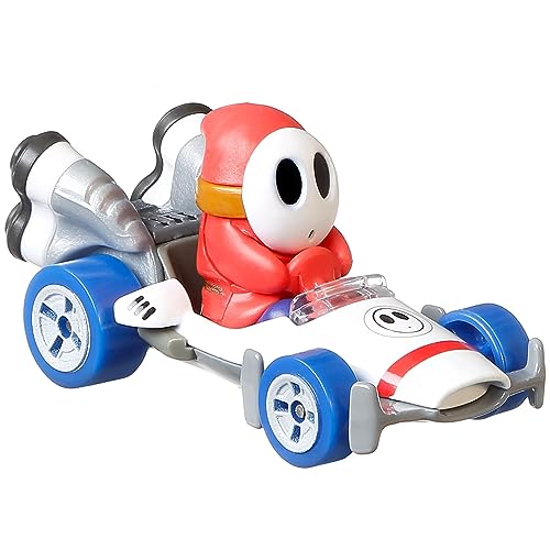 Hot Wheels Modellauto Die Cast Shy Guy Mario Kart Version B-Dasher - Maßstab 1:64 Länge 5cm von Die Cast