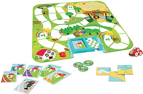 Dujardin 59001 Brettspiel Mein 1. Mille Bornes – Auf zum Zoo, französisches Gesellschaftsspiel von Dujardin