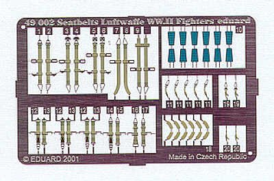 Eduard Accessories 49002 Modellbauzubehör Sicherheitsgurte Luftwaffe WW II Fighter von Eduard