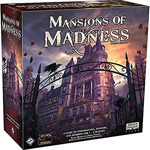 Fantasy Flight Games, Mansions of Madness Second Edition , Board Game , Ages 14+ , 1-5 Players , 120-180 Minute Playing Time von Fantasy Flight Games