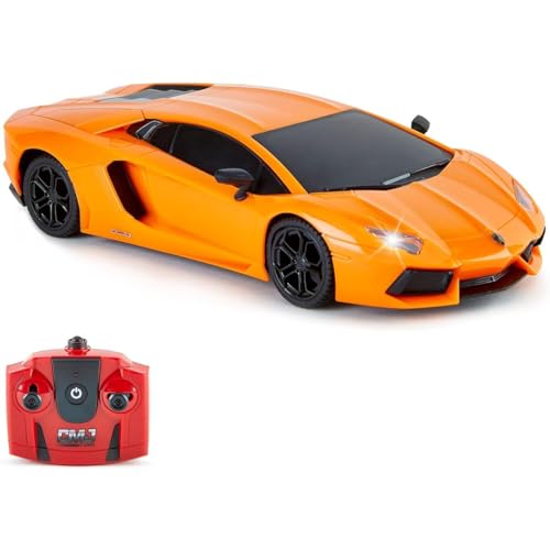 CMJ RC CARS Lamborghini Aventador LP700-4 Offiziell Lizenziertes ferngesteuertes Auto im Maßstab 1:24 mit funktionierenden Lichtern 2.4Ghz von CMJ RC CARS