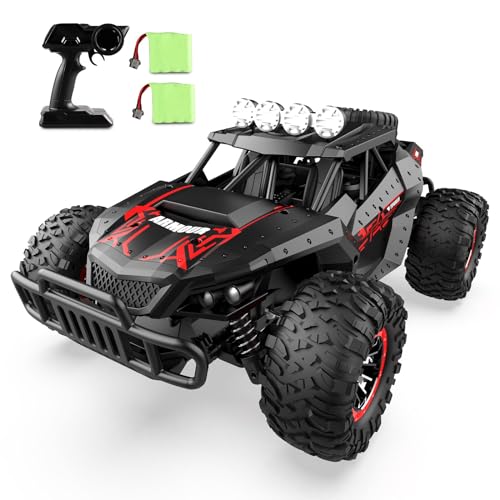 Ferngesteuertes Auto Offroad für Junge draußen mit 2-Akku 70 Minuten 1:16 Maßstab RC Buggy 25KM/H 2,4 GHZ Funkfernsteuerung Rennwagen Crawler Truck Geländewagen Car Spielzeug (klassisch) von rc tech