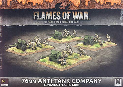 Flames of War Sovietische Armee Soviet 57mm/76mm Anti-Tank Company Geschütze (Plastic) SBX48 von Flames of War