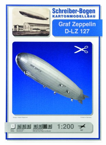 Aue-Verlag 118 x 15 x 15 cm GRAF Zeppelin D LZ 128 Zoll Flugzeugmodellbausatz von HMV HAMBURGER MODELLBAUBOGEN VERLAG