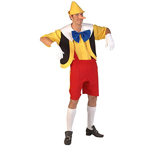 Herren Kostüm Pinocchio inkl. Langer Nase bunt Filmheld Fasching (XL) von Unbekannt