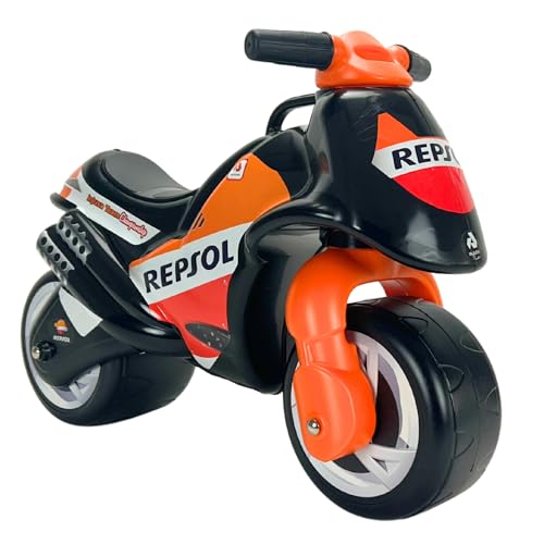 INJUSA - Moto Laufrad Neox Repsol, Ride-On für Kinder von 18 Monaten bis 3 Jahren, mit breite Kunststoffräder, Tragegriff für die Eltern, dauerhafte und wasserfeste Dekoration, Farbe Schwarz INJUSA - Moto Laufrad Neox Repsol, Ride-On für Kinder von 18 Monaten bis 3 Jahren, mit breite Kunststoffräder, Tragegriff für die Eltern, dauerhafte und wasserfeste Dekoration, Farbe Schwarz von INJUSA