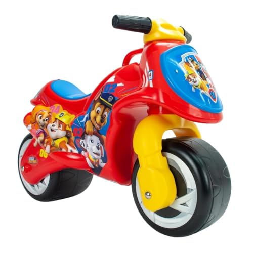 Laufrad Ab 1 Jahr 2 Jahre 3 Jahre Kindermotorrad Rutscherfahrzeug Motorrad Kinder Paw Patrol Breite Räder Ergonomisch Stabil Leicht Tragbar Geschenk 1 Geburtstag Mädchen Jungen Indoor Outdoor Rot von INJUSA