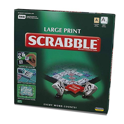 Kids Play Time Scrabble Großdruck-Edition, XL-Buchstaben mit hohem Kontrast von Kids Toys