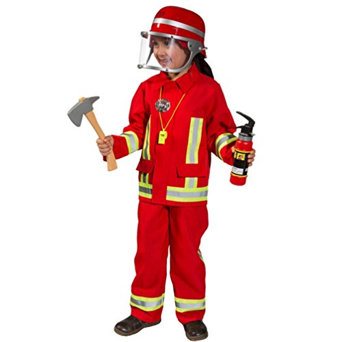 Unbekannt Feuerwehrmann Kostüm Uniform Fasching Karneval Fasching Jungen von Unbekannt