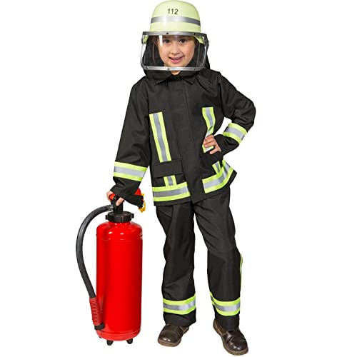 Unbekannt Kostüm Junge Feuerwehrmann Uniform Feuerwehrmann Overall Karneval von Unbekannt