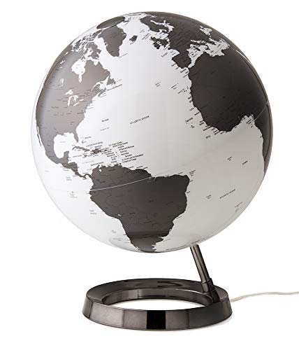 TECNODIDATTICA Tecnodidattoo Mappamondo Atmosphere Light&Colour Metal Charcoal, Farbe Grau, 0331F7 von Tecnodidattica