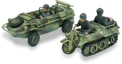 Lindberg 76084 - Schwimmwagen & 1/2 TrackMotorcycle von Platz