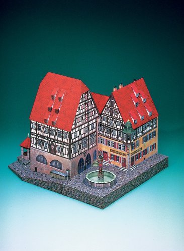 Aue-Verlag 24 x 28 x 21 cm Marienapotheke Rothenburg Modellbausatz von HMV HAMBURGER MODELLBAUBOGEN VERLAG