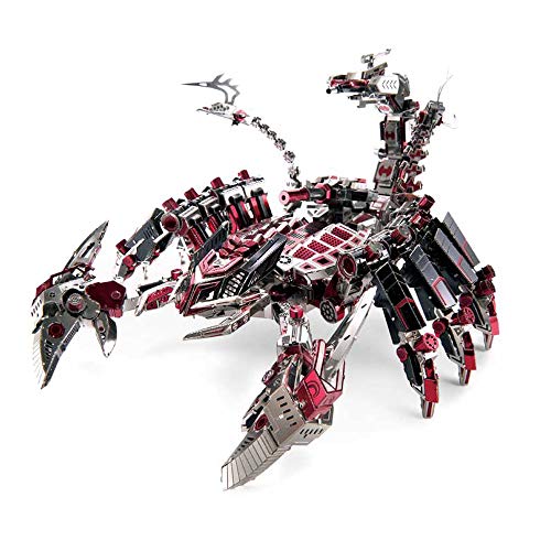 Microworld 3D Metallpuzzle Rote Teufel Skorpion DIY Montieren Modellbau Kits Laser Cut Jigsaw Toy D003 von Microworld