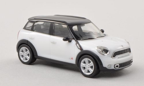 Mini Countryman, weiss/schwarz , Modellauto, Fertigmodell, Herpa 1:87 von Unbekannt