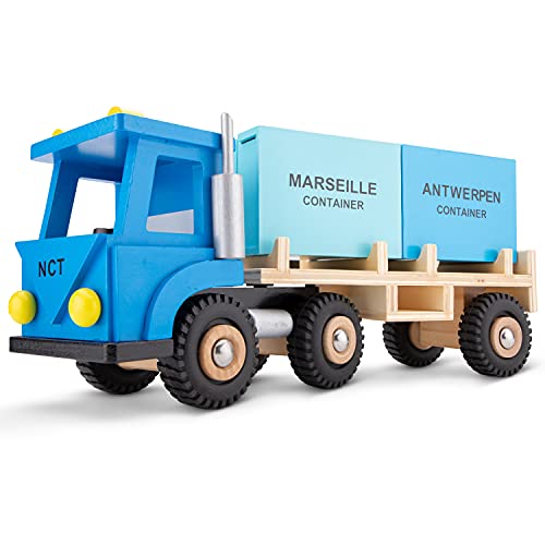 New Classic Toys 10910 New Classic Toys-10910-Harbor Line-LKW mit 2 Containern von New Classic Toys