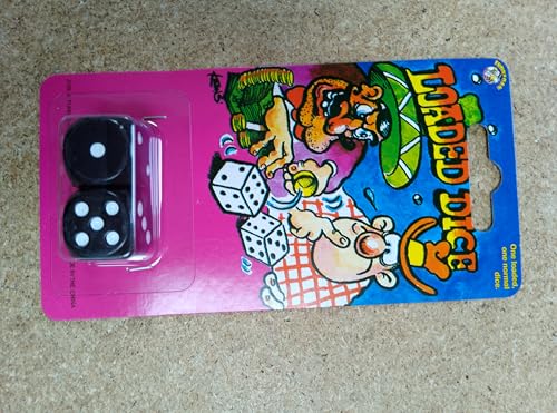 Novelty Joke Gag Trick Loaded Dice Pack of 2 for Party Bag Filler Favor by Funny Man von Unbekannt