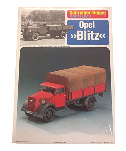 Aue-Verlag 23 x 10 x 11 cm Modellbausatz Opel Blitz von HMV HAMBURGER MODELLBAUBOGEN VERLAG