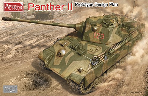 Amusing Hobby Panther II - Prototype Design Plan - 1:35 Modellbausatz - Gepanzertes Kampffahrzeug - Mehrfarbig - Für Teenager und Erwachsene, Modellbauer, Geschichtsinteressierte von Amusing Hobby