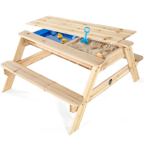 Plum Surfside Picknicktisch aus Holz mit Sand und Wasser von Plum