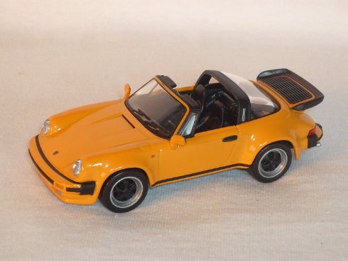 Unbekannt Porsche 911 Turbo Cabrio Orange Gelb 1/43 De Agostini Modellauto Modell Auto von DeAgostini