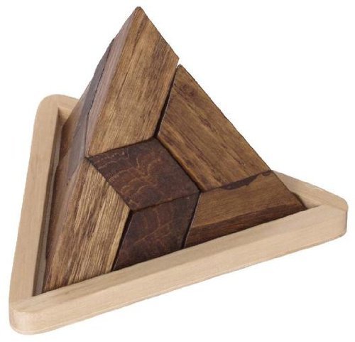 Pyramide, 5-teilig, im Holzrahmen von Unbekannt