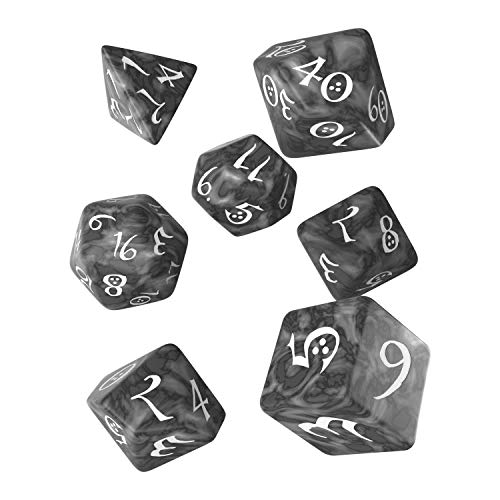 Q-Workshop CLE78 - Classic RPG Dice Smoky/White (7) von Q Workshop