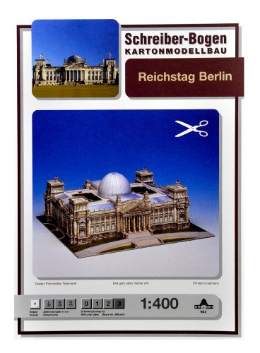 Aue-Verlag 32 x 38 x 15 cm Reichstag Berlin Model Kit von HMV HAMBURGER MODELLBAUBOGEN VERLAG