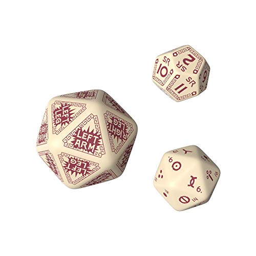 Q-Workshop RQU87 - RuneQuest Beige/Burgundy Dice Set (7) von Q Workshop