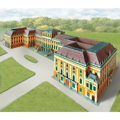 Aue-Verlag 63 x 24 x 11 cm Schloss Schönbrunn Wien Modellbausatz von HMV HAMBURGER MODELLBAUBOGEN VERLAG