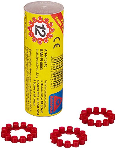 Sohni-Wicke 12 Schuss Ringmunition - 5 Rollen (1200 Schuss) - Rot - Unisex - Kinder - Geburtstag von Unbekannt