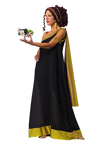 Stamco Kostüm Circe - Schwarz, Einheitsgröße (L/XL), A-Linie, One Shoulder, Maxi, Erwachsene Frauen, Größe L/XL, Halloween von Unbekannt