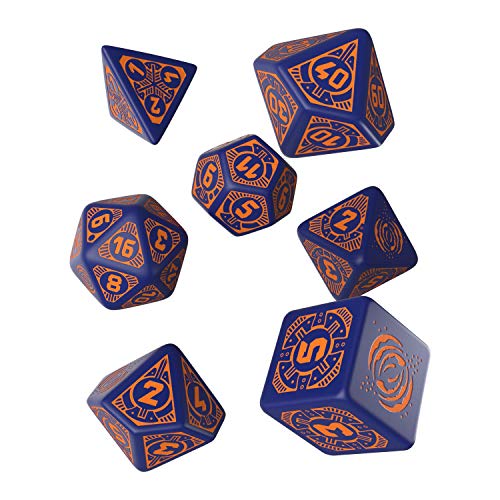 Q WORKSHOP Starfinder Dead Suns RPG Ornamented Dice Set 7 Polyhedral Pieces von Q Workshop