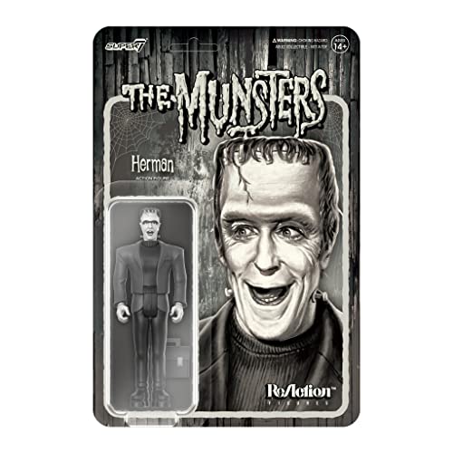 Unbekannt The Munsters: Herman Munster (Graustufen) Reaktionsfigur von Super7