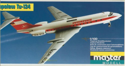 Unbekannt Tupolew Tu-134 Interflug 1:100 Master Modell / Plasticart 1009, Original! DDR von Unbekannt