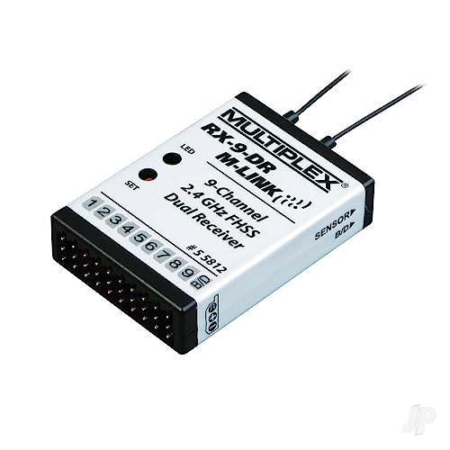 Unbekannt 55812 RX-9-DR M-LINK 9-Kanal Empfaenger 2,4GHz Stecksystem Uni (Graupner/JR/Futaba) von Unbekannt