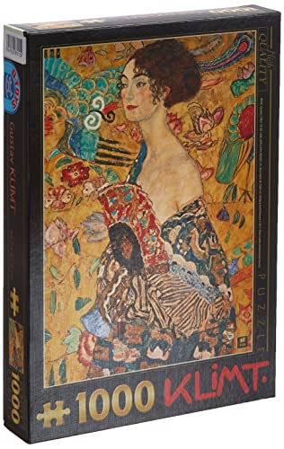 Unbekannt 70159-KL03 D-Toys Puzzle 1000 Teile-Gustav Klimt : Frau mit Fächer, Multicolor von D-Toys