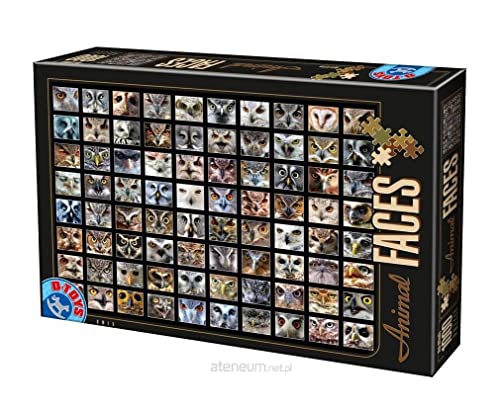 Unbekannt 74331FA01 Puzzle 1000 Teile - Collage - Eulen von D-Toys