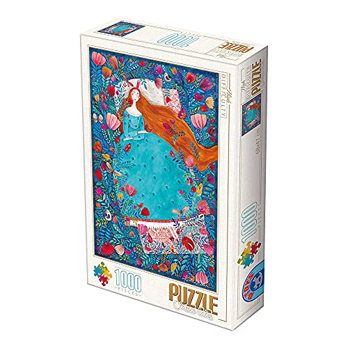 Unbekannt 75185-KA04 D-Toys Puzzle 1000 Teile-Andrea Kürti: Sleeping Beauty, Multicolor von D-Toys