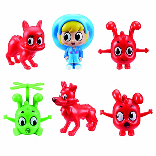 A B Gee Morphle Multi Figure Pack, Preschool Scaled Figures, Imaginative Play, moonbug, Gift for 2-5 Year Old, Red von A B Gee