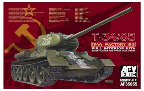 AFV-Club AF35S55 - Modellbausatz T-34/85 1944 Factory 183 w Trans von AFV Club