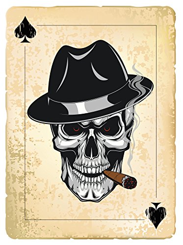 Unbekannt Ace of Spades Aufkleber Sticker Schädel Skull Spielkarte ca. 12x8 cm von Unbekannt