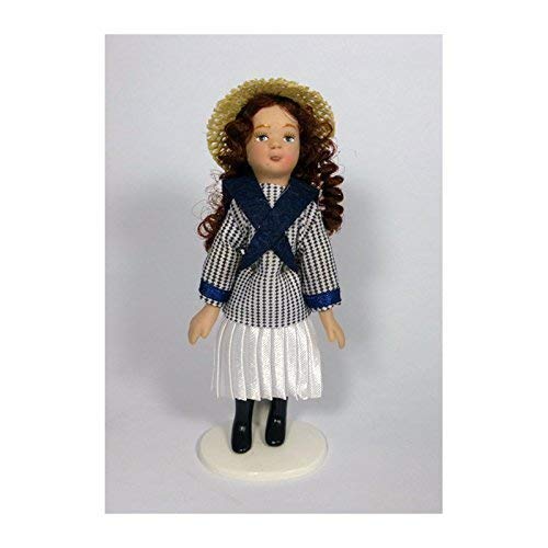 Creal 269532 Puppe Mädchen Marine Dressed Porzellan 1:12 für Puppenhaus von Creal